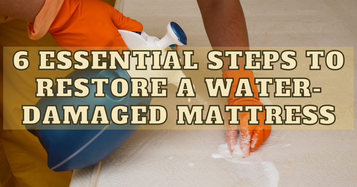 restore a water-damaged mattress