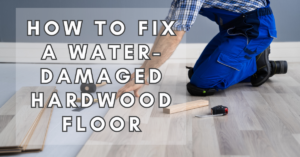water-damaged hardwood floor