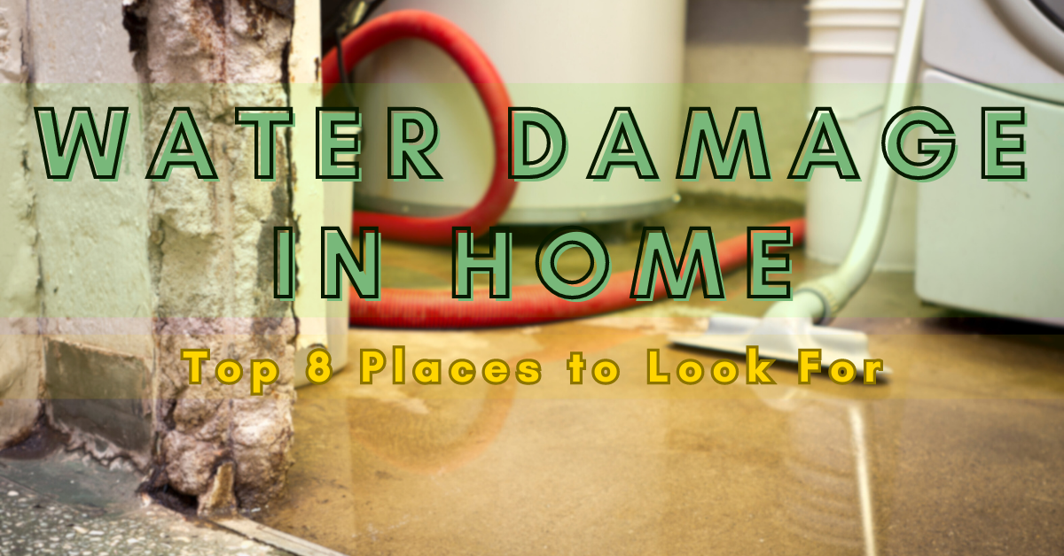 places to look for water damage