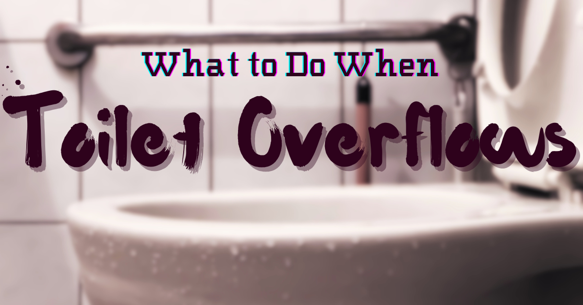 what to do when toilet overflows